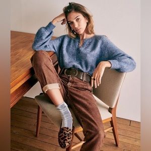 Sézane Leon Sweater in Vintage Blue